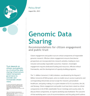 Screenshot of 1+MG genomic data sharing